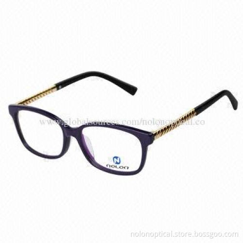 Acetate with Metal Temple Eyewear Frame for Women and Men, OEM/ODM Orders Welcomed